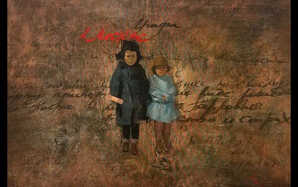 牟克的油畫系列《紀念列夫托爾斯泰—戰爭與和平》戰後兒童 - 俄羅斯衛星通訊社
