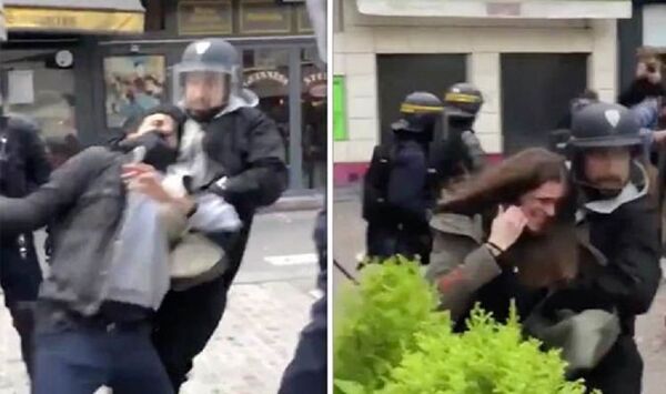 亚历山大·贝纳拉殴打一名抗议者 - 俄罗斯卫星通讯社