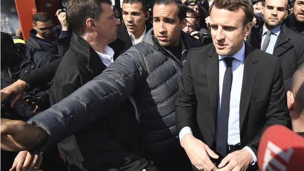 法國總統顧問因毆打一名抗議者被拘役 - 俄羅斯衛星通訊社