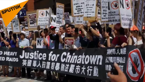 英國唐人街罷工抗議粗暴執法 - 俄羅斯衛星通訊社