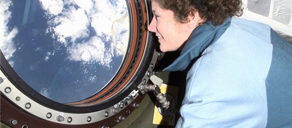 美國女宇航員蘇珊∙赫爾姆斯在國際空間站。 - 俄羅斯衛星通訊社