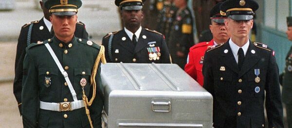 朝鲜已将在朝鲜战争中阵亡的美军士兵遗骸移交美国 - 俄罗斯卫星通讯社