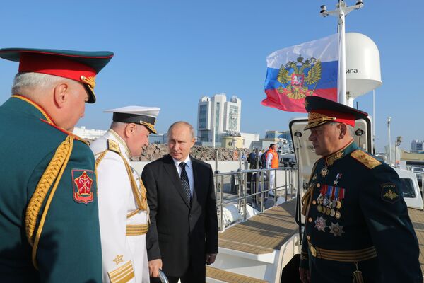 俄罗斯海军节主阅兵式在圣彼得堡和喀琅施塔得港举行 - 俄罗斯卫星通讯社