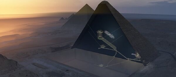 Изображение пирамиды Хеопса в разрезе - 俄罗斯卫星通讯社