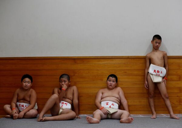 日本小学生相扑比赛 - 俄罗斯卫星通讯社