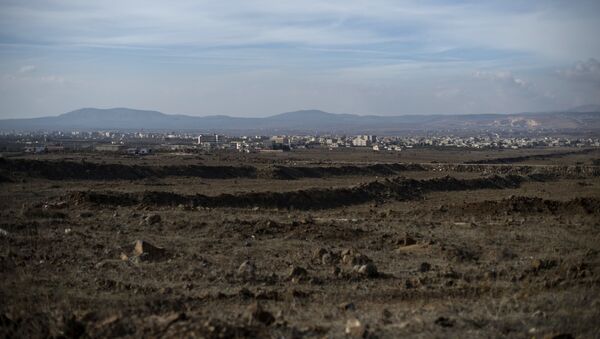 Вид на Голанские высоты в населенном пункте Аль-Ком провинции Кунейтра в Сирии - 俄罗斯卫星通讯社