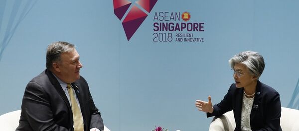 美韩外长在东盟外长会议上讨论对朝制裁问题 美韩外长在东盟外长会议上讨论对朝制裁问题 - 俄罗斯卫星通讯社