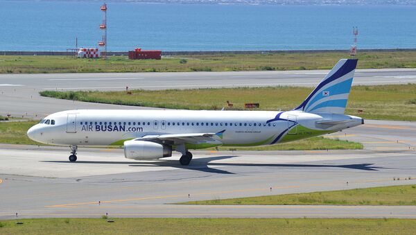 釜山航空公司的A320客机 - 俄罗斯卫星通讯社
