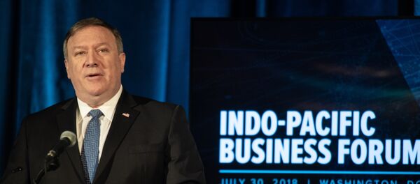 美国国务卿蓬佩奥在华盛顿印太地区论坛上 - 俄罗斯卫星通讯社