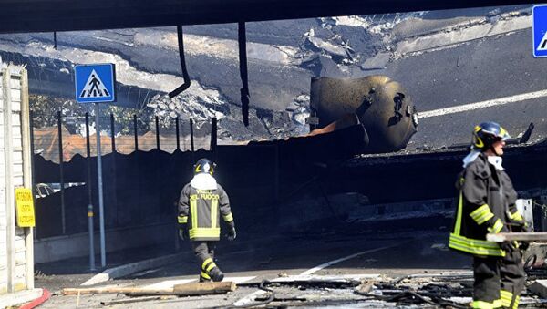 意大利博洛尼亚油罐车爆炸事故伤者增至145人 - 俄罗斯卫星通讯社