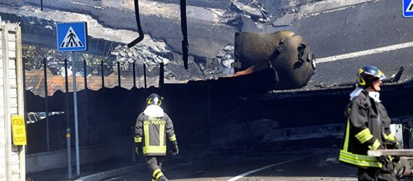 意大利博洛尼亞油罐車爆炸事故傷者增至145人 - 俄羅斯衛星通訊社