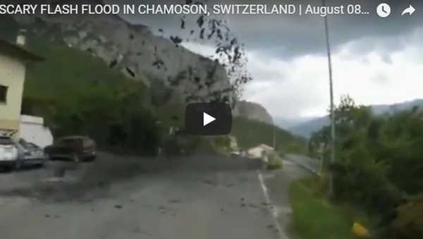 瑞士小鎮被強大泥石流吞沒 - 俄羅斯衛星通訊社