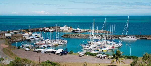 A general view shows the marina in Koumac, in the North Province of New Caledonia - 俄罗斯卫星通讯社