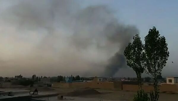 Дым от удара боевиков Талибана по городу Газни, Афганистан - 俄羅斯衛星通訊社