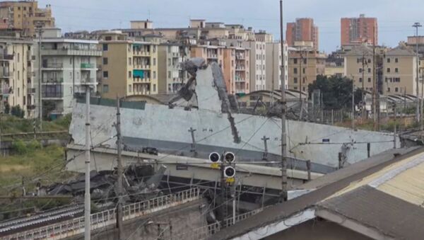 意消防员：热那亚事故大桥或进一步坍塌危及住房 - 俄罗斯卫星通讯社