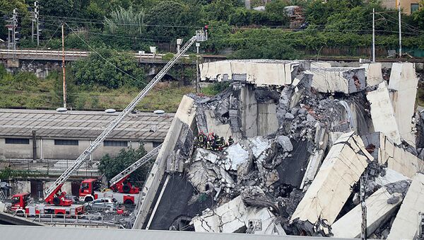 意大利熱那亞高架橋坍塌事故 - 俄羅斯衛星通訊社