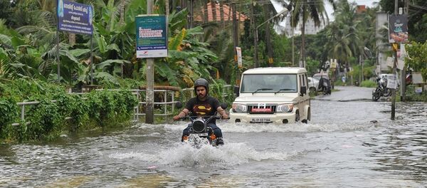 印度喀拉拉邦8月8日以来320多人死于暴雨 - 俄罗斯卫星通讯社