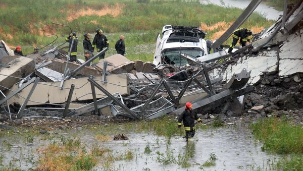 救援人员：意大利热那亚大桥垮塌造成的遇难人数已达到41人 - 俄罗斯卫星通讯社