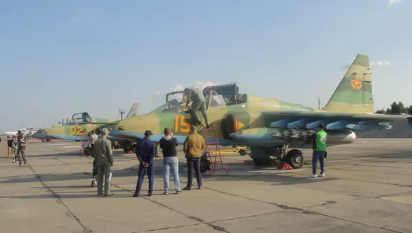 哈薩克斯坦空軍展示了蘇-25攻擊機