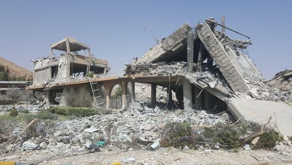 Исследовательский центр в Сирии, разрушенный в результате авиаударов коалиции США и их союзников - 俄羅斯衛星通訊社