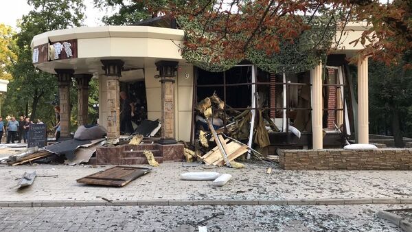 顿涅茨克人民共和国领导人官邸附近数百米的饭店内发生爆炸 - 俄罗斯卫星通讯社