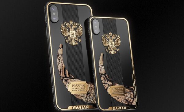 在莫斯科推出了豪华版的猛犸象牙iPhone手机 - 俄罗斯卫星通讯社