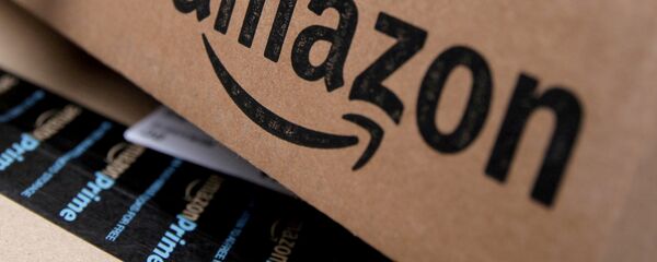 Amazon boxes are seen stacked for delivery Amazon boxes are seen stacked for delivery - 俄羅斯衛星通訊社