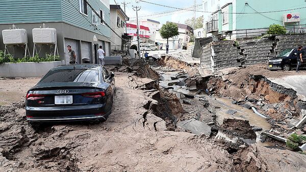 Последствия землетрясения на острове Хоккайдо в Японии - 俄罗斯卫星通讯社
