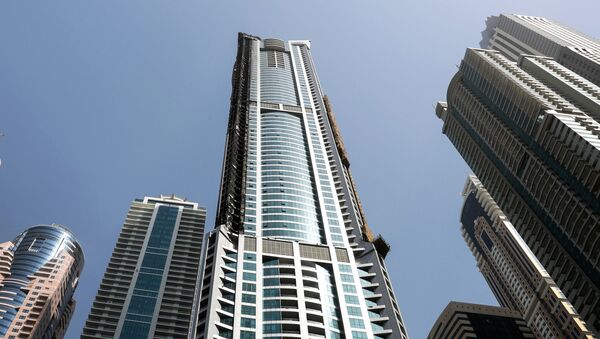 Последствия пожара в 79-этажном небоскребе Torch Tower в Дубае - 俄羅斯衛星通訊社