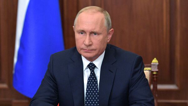 Президент РФ Владимир Путин - 俄罗斯卫星通讯社