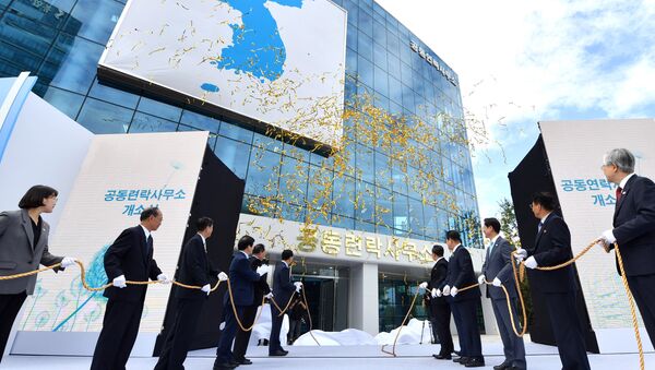 韓媒：韓朝聯絡辦公室在朝鮮開城工業園區正式揭牌 - 俄羅斯衛星通訊社