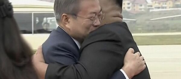 韩国总统文在寅抵达平壤 - 俄罗斯卫星通讯社