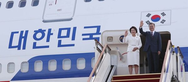 韩国总统文在寅抵达平壤 - 俄罗斯卫星通讯社