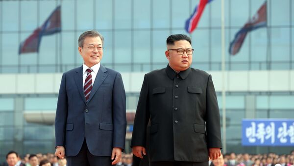 Встреча лидеров Северной и Южной Кореи - 俄罗斯卫星通讯社