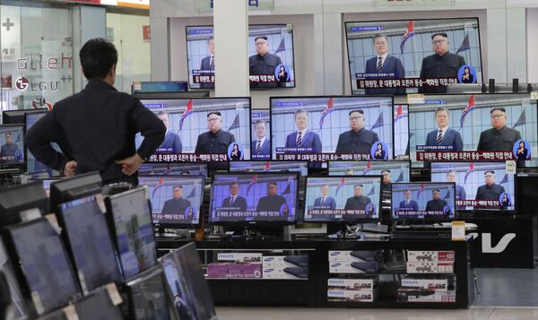 朝韓領導人會談直播 - 俄羅斯衛星通訊社