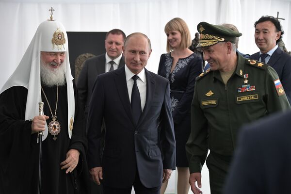 俄羅斯總統普京在愛國者花園 - 俄羅斯衛星通訊社