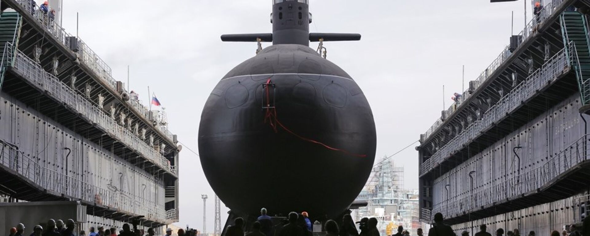 “拉達”級677型柴電潛艇“喀琅施塔得”號的隆重下水儀式在聖彼得堡俄羅斯海軍部造船廠舉行 - 俄羅斯衛星通訊社, 1920, 25.02.2021