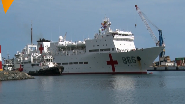 委內瑞拉喜迎和平方舟號醫療船 - 俄羅斯衛星通訊社