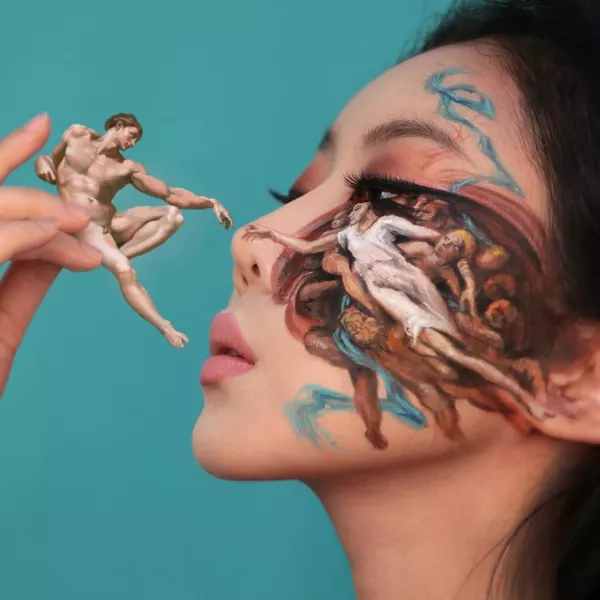 韓國藝術家在自己身上創作奇幻錯視圖 韓國藝術家在自己身上創作奇幻錯視圖 - 俄羅斯衛星通訊社