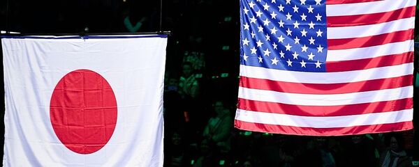 Флаги США и Японии - 俄羅斯衛星通訊社