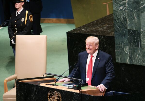 美国总统唐纳德·特朗普在联合国大会上发表演讲 - 俄罗斯卫星通讯社