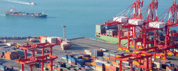 Порт в Пусане, Южная Корея - 俄罗斯卫星通讯社