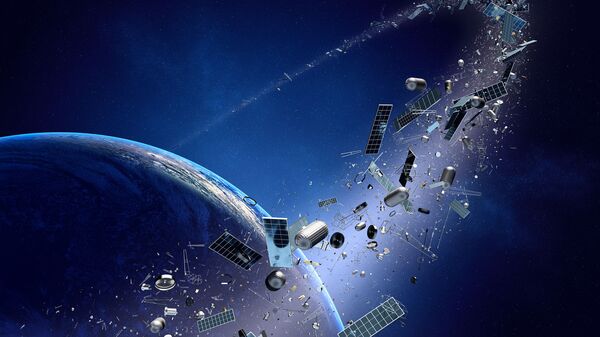 Космический мусор вокруг Земли  - 俄罗斯卫星通讯社