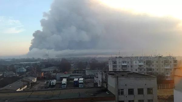 烏克蘭軍事倉庫發生爆炸 - 俄羅斯衛星通訊社