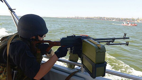 乌克兰海岸警卫队在 亚速海 - 俄罗斯卫星通讯社