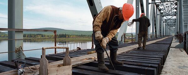 鐵路橋梁建設 - 俄羅斯衛星通訊社