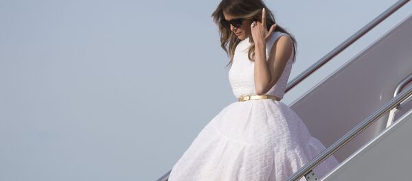 美國第一夫人梅拉尼婭乘坐的飛機因冒煙迫降 美國第一夫人梅拉尼婭乘坐的飛機因冒煙迫降 - 俄羅斯衛星通訊社