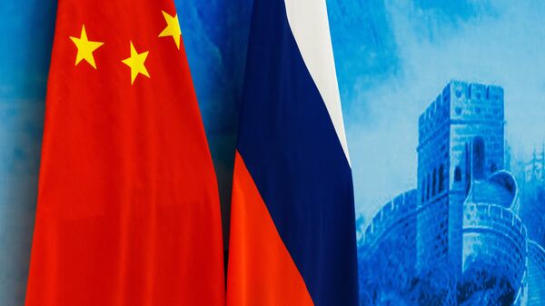中俄两国国旗 - 俄罗斯卫星通讯社