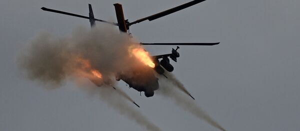 Вертолет Ка-52 Аллигатор на международном военно-техническом форуме Армия-2016 - 俄羅斯衛星通訊社