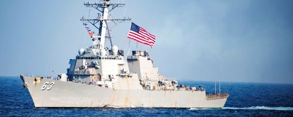 美国军舰在台湾海峡 - 俄罗斯卫星通讯社
